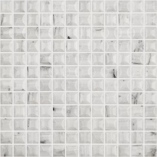 MODERN 1X1 EDNA WOOD FRESNO MT MATTE GLASS - MOSAIC TILE