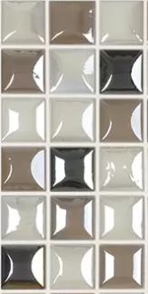 MODERN 1X1 EDNA ELEGANT BL GLOSSY GLASS - MOSAIC TILE