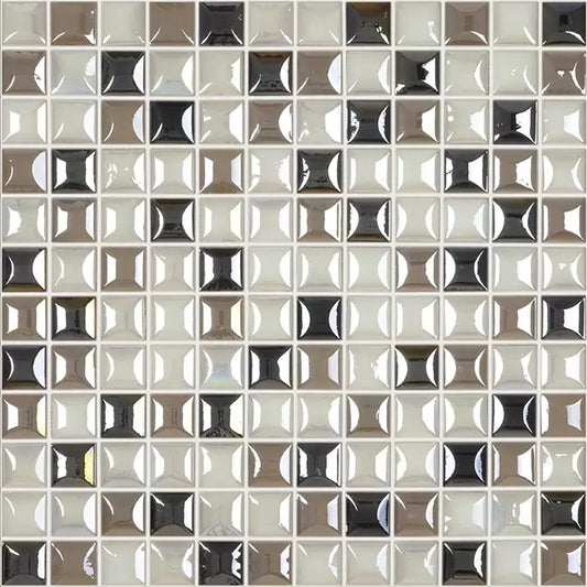 MODERN 1X1 EDNA ELEGANT BL GLOSSY GLASS - MOSAIC TILE