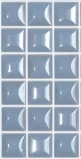 MODERN 1X1 EDNA GLACIER GLOSSY GLASS - MOSAIC TILE