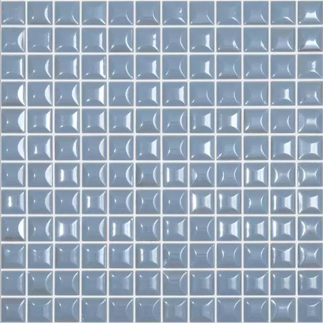 MODERN 1X1 EDNA GLACIER GLOSSY GLASS - MOSAIC TILE