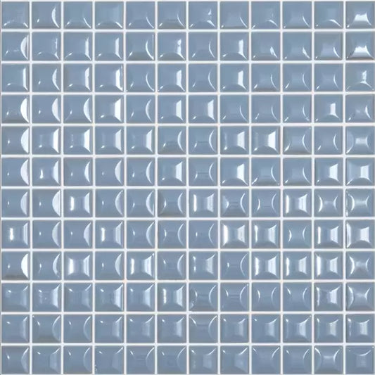 MODERN 1X1 EDNA GLACIER GLOSSY GLASS - MOSAIC TILE