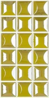 MODERN 1X1 EDNA GREEN GLOSSY GLASS - MOSAIC TILE