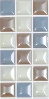 MODERN 1X1 HEAVEN & EARTH GLOSSY GLASS - MOSAIC TILE