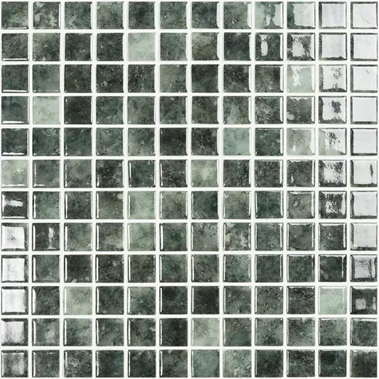 MODERN 1X1 5603 JUNGLE GLOSSY GLASS - MOSAIC TILE