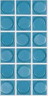 MODERN 1X1 AURA LAGUNA GLOSSY GLASS - MOSAIC TILE