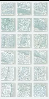 Modern 1X1 Squares Aqua Light Green Glass Glossy Mosaic Tile - B2C TILE OUTLET