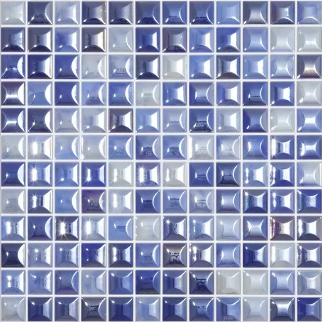 MODERN 1X1 EDNA MALIBU GLOSSY GLASS - MOSAIC TILE