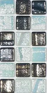 MODERN 1X1 MARCO ISLAND MIX GLOSSY GLASS - MOSAIC TILE