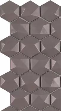 MODERN H35926MD MATT FRAPPE 926 HEX 3D GLASS - MOSAIC TILE