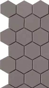 MODERN H35926M MATT FRAPPE 926 HEX FLAT GLASS - MOSAIC TILE