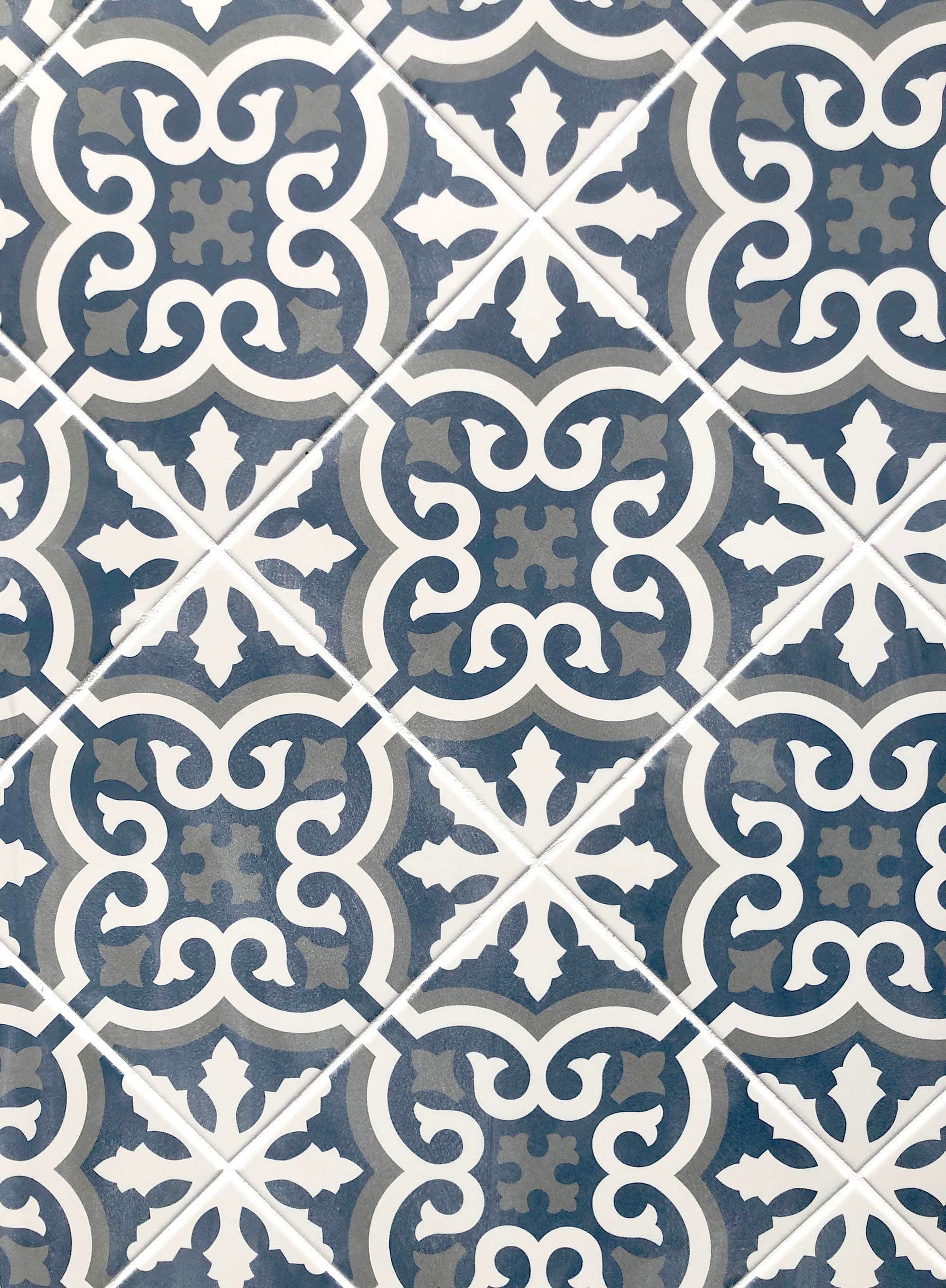 Modern 9X9 Blue Beige Gray Design Porcelain Mosaic Tile B2C-DESIOU0909 - B2C TILE OUTLET