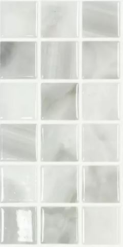 MODERN 1.5 X 1.5 5600 PEARL GLOSSY GLASS - MOSAIC TILE