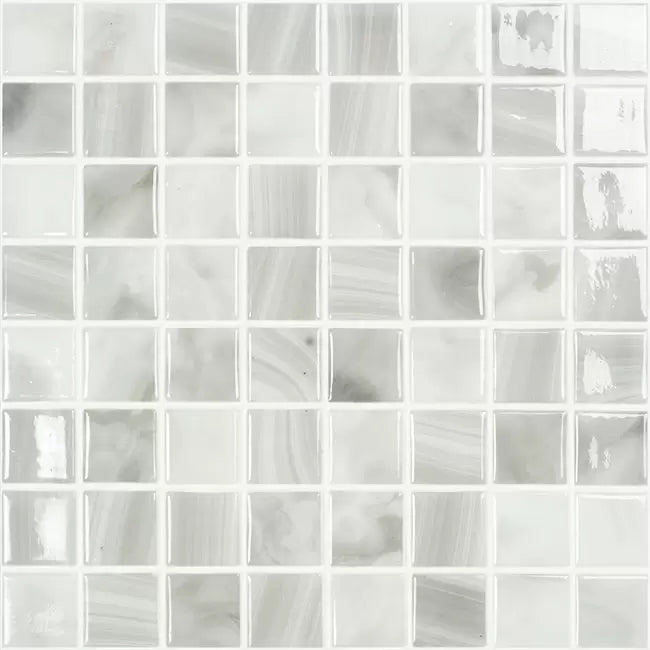 MODERN 1.5 X 1.5 5600 PEARL GLOSSY GLASS - MOSAIC TILE