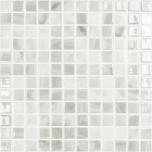 MODERN 1X1 5600 PEARL RIVE GLOSSY GLASS - MOSAIC TILE