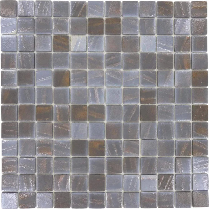 MODERN 1X1 093954M RUST GLOSSY GLASS - 954 MOSAIC TILE