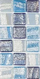 MODERN 1X1 SOUTH BEACH MIX GLOSSY GLASS - MOSAIC TILE