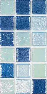 MODERN 1X1 SUNSET MIX GLOSSY GLASS - MOSAIC TILE