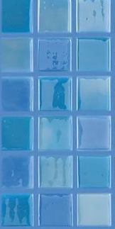 Modern 1X1 093403MANTID LUX Blue Lagoon Anti-slip Glass - 403ANTI Mosaic Tile - B2C TILE OUTLET