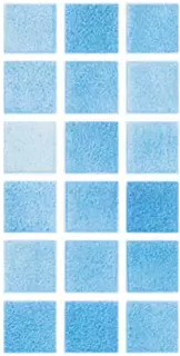 Modern 1X1 093110M Fog Sky Blue Glossy Glass - 110 Mosaic Tile - B2C TILE OUTLET