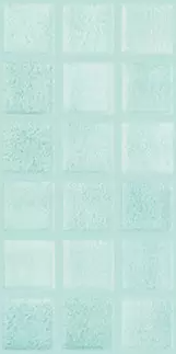 Modern 1X1 Squares 093503M Fog Caribbean Green Glossy Glass - 503 Mosaic Tile - B2C TILE OUTLET