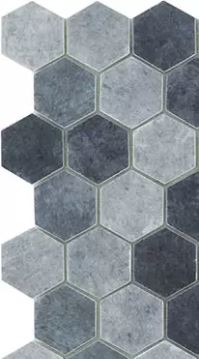 MODERN 1X1 TERRE BLUE GLOSSY GLASS - MOSAIC TILE