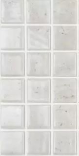 MODERN 1X1 TRAVERTINO BONE BR GLOSSY GLASS - MOSAIC TILE