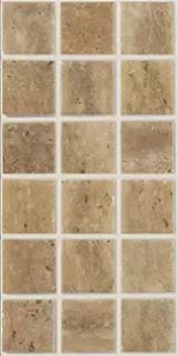 MODERN 1X1 TRAVERTINO NOCE MT MATTE GLASS - MOSAIC TILE