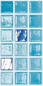 MODERN 1X1 TURQUOISE GLOSSY GLASS - MOSAIC TILE