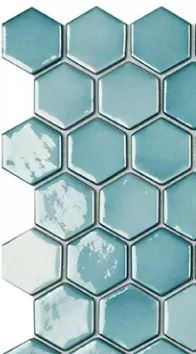 MODERN H35 H35370M TURQUESA 370 GLOSSY GLASS - MOSAIC TILE