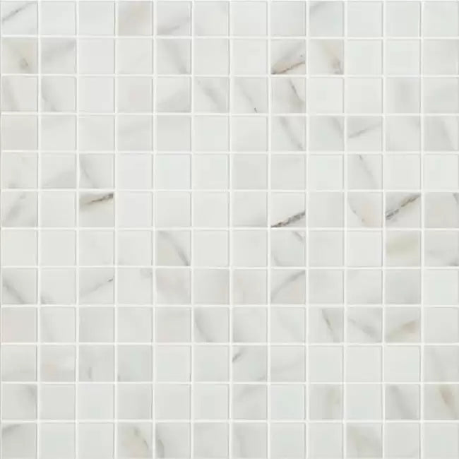 MODERN 1X1  CALACATTA MT MATTE GLASS - MOSAIC TILE