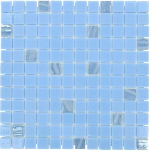 MODERN 1X1 GEMSTONE GLOSSY GLASS - MOSAIC TILE