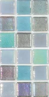 MODERN 1X1 KEY LARGO GLOSSY GLASS - MOSAIC TILE