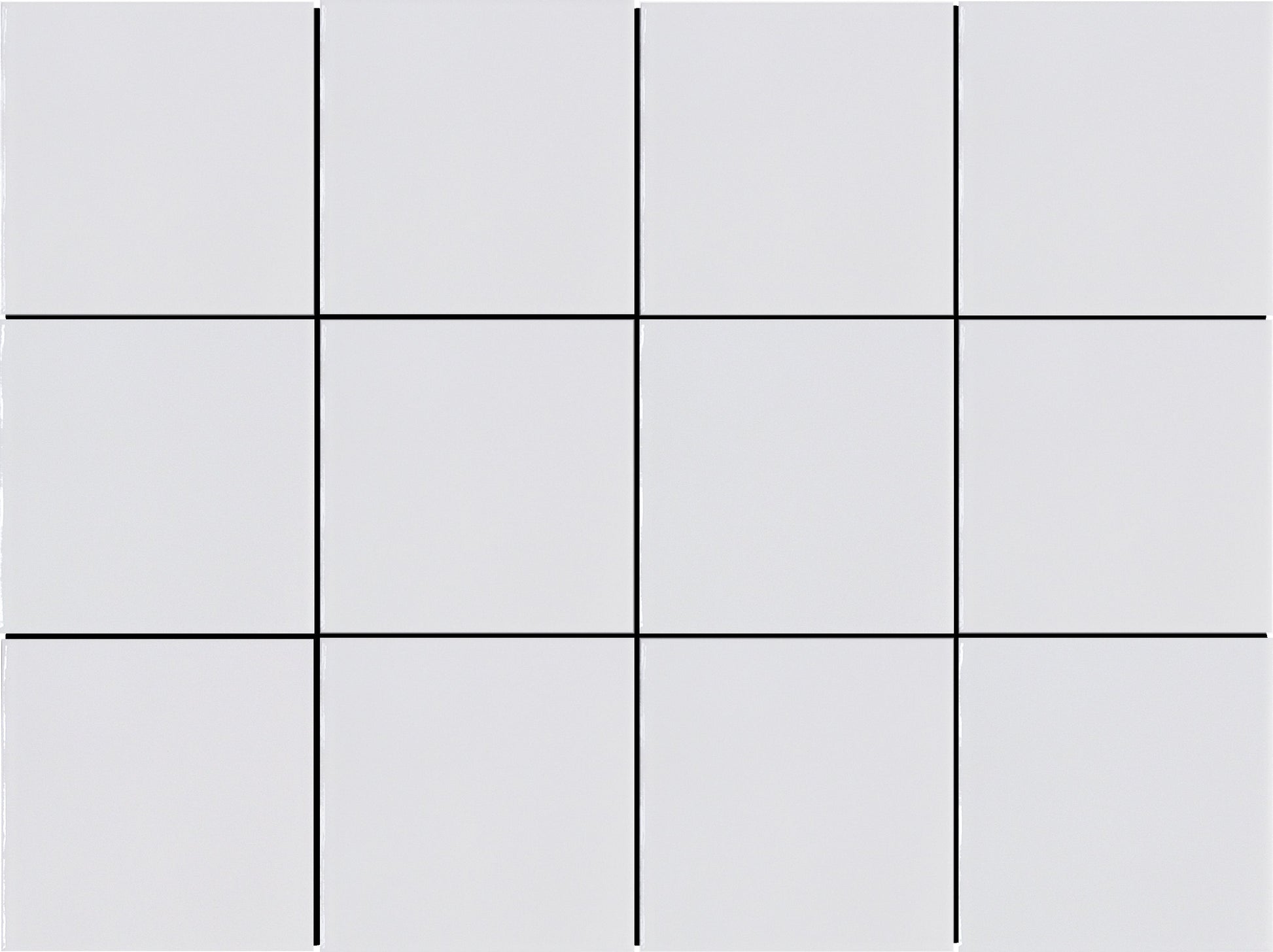 Modern 4X4 White Square Matte Ceramic Mosaic Tile B2C-KAZEWH1216MO4M - B2C TILE OUTLET