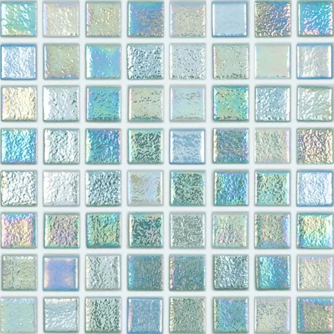 Modern 1.5x1.5 098551M Shell Air - 551 Glossy Glass Mosaic Tile - B2C TILE OUTLET