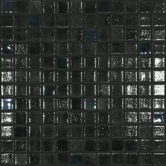 MODERN 1X1 BLACK SAPHIRE GLOSSY GLASS - MOSAIC TILE