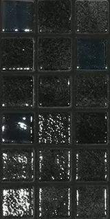 MODERN 1X1 BLACK SAPHIRE GLOSSY GLASS - MOSAIC TILE